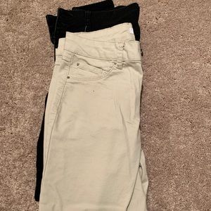 Pair of d.jeans size 4 gently worn khaki and black